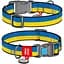 Нашийник для собак Waudog Nylon Colors of freedom, з QR паспортом, пластиковый фастекс, M, 24-40х2 см - мініатюра 3