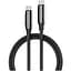 Дата кабель USB-C to USB-C 2.0m (PVC+Aluminum Alloy) (PD Fast Charging 240W) 5А black ColorWay (CW-CBPDCC070-BK) - миниатюра 1