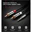 Кабель мультимедійний 3.5mm M to 2xRCA M 5.0m AV116 black Ugreen (10591) - мініатюра 4
