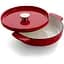 Сотейник KitchenAid чавунний з кришкою 26 см 2.77 л червоний (CC009009-001) - мініатюра 2
