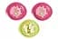 Набір тарілок Nuvita, рожевий із салатовим, 3 шт. (NV1428Pink) - мініатюра 1