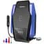 Автокомпресор Gemix Model G black/blue поршневий з сумкою цифровий манометр функція Autostop ліхтарик 35 л/хв - мініатюра 1