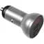 Автомобільний зарядний пристрій Baseus Digital Display Dual USB 4.8 A Car Charger 24 W Silver CCBX-0S - мініатюра 1