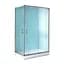 Душова кабіна Lidz Wawel SC100x80.SAT.LOW.FR, скло Frost 5 мм + Lidz Душовий піддон Kapielka ST100x80x14, Універсальна, матовий - мініатюра 1