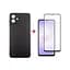 Чохол до мобільного телефона Dengos Carbon Kit for Samsung Galaxy A07 case + glass Black (DG-KM-162) - мініатюра 1