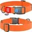Нашийник для собак водостійкий Waudog Waterproof з QR паспортом, пластиковий фастекс, XXL, 46-70х4 см, помаранчевий - мініатюра 1