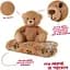 Плед Perletti Toys Teddy Bear з м'якою іграшкою 120x80 см коричневий (P13066) - мініатюра 3