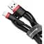 Кабель Baseus cafule Cable USB For lightning 1.5A 2 м Червоний + Чорний - мініатюра 1