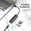 Хаб USB 2.0 -> 3хUSB 2.0 + RJ45 100M Ethernet Vention - миниатюра 3