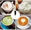 Ручний капучинатор на батарейках "Cappucino maker F-016" чорний мініміксер для кави пінозбивач - мініатюра 7