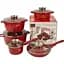 Набір каструль Top Kitchen TK00020 XPRO із багатошаровим дном червоний (43882-TK00020_2256) - мініатюра 4