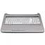 Верхня кришка корпусу HP 250 G4 255 G4 250 G5 255 G5 Pavilion 15-ac 15-af 15-ay 15-ba срібляста з тачпадом - мініатюра 1