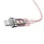 Кабель Baseus Explorer Series Fast Charging Cable with Smart Temperature Control Cable Type-C to Lightning 20W 1m CATS010204 Pink - миниатюра 4