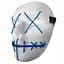 Неонова маска для вечірок із підсвіткою LED Mask 1 Blue - мініатюра 2