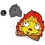 Значок GeekLand Кальцифер Ходячий Замок Хаула Calcifer Howls Moving Castle HМ 22.01.134 - мініатюра 2