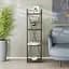 Етажерка 4/34 Ferrum-decor Серії Коннект 120x34x28 чорний ДСП Венге 16мм (FRD-105550) - мініатюра 1