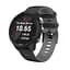 Ремешок для Zepp E - черно-серый ширина крепления 20мм силикон Watchbands Rage (W38-2WB38471487) - миниатюра 2