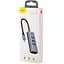 Мультипортовий адаптер USB Хаб Baseus Enjoy series Type-C to 3xUSB3.0+RJ45 CAHUB-M0G Grey - мініатюра 6