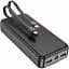 Портативна батарея Power Bank Hoco J118A Speed Energy with cable 20000mAh Black - мініатюра 3