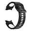Ремешок для Samsung Galaxy Watch 6 40mm 6 44mm - черно-белый ширина крепления 20мм силикон Watchbands Ribbed (W11-8WB73768027) - миниатюра 2