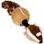 Іграшка для собак GiGwi Catch&fetch Барсук з 2-ма пищалками, 26 см (75039) - мініатюра 1