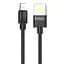 USB Cable Hoco U55 Outstanding Lightning Black 1m - мініатюра 1