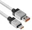 Кабель Baseus CoolPlay Series Fast Charging Cable USB to Type-C 100W 2m CAKW000702 White - мініатюра 4