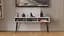 Тумба под телевизор Кентукки Ferrum-decor 45x139x38 Черный металл ДСП Белый 16 мм (FRD-106733) - миниатюра 1