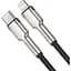 Кабель Baseus Cafule Metal Type-C to Lightning PD 20W (2m) black (CATLJK-B01) - мініатюра 2