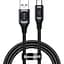 Кабель Baseus Flash Multiple Fast Charge Protocols Cable USB to Type-C PD 5A 1m CATSS-A0G Grey - мініатюра 1