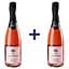 Вино ігристе Comte de Chamberi Rose рожеве сухе 10,5% 1.5 л (2 шт. х 0.75 л) - мініатюра 1