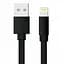 Дата кабель USB 2.0 AM to Lightning 1.0m Premium black REAL-EL (EL123500034) - миниатюра 1