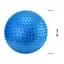М'яч для фітнесу (фітбол) Cornix 55 см масажний Anti-Burst Blue XR-0467 - мініатюра 6