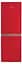 Холодильник Snaige RF53SM-S5RP210 176х60х65 комбі 296 л. статика А+ червоний (RF53SM-S5RP210) - мініатюра 2