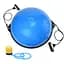 Балансувальна платформа (півсфера) Cornix Bosu Ball 58 см з еспандерами Blue XR-0457 - мініатюра 1