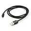 Дата кабель USB 2.0 AM to Micro 5P 1m nylon black Vinga (VCPDCMNB1BK) - мініатюра 5
