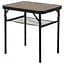 Складной стол Bo-Camp Garland 60x45 cm Black/Wood look (1404195) - миниатюра 7