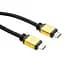 Кабель мультимедийный HDMI to HDMI 1.8 m metal V2.0 Vinga (VCPDCHDMI2VMM1.8BK) - миниатюра 2