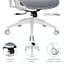 Офісне крісло OfficePro Elegant OC660-W-LG-LG (OC660-W-LG-LG) - мініатюра 14
