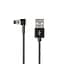USB Cable Hoco U20 Magnetic Absorption iPhone 6 (L Shape) Black 1m - мініатюра 1