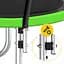 Батут із внутрішньою сіткою 4FIZJO PRO 16FT 496 см Black/Green (P-5907739319241) - мініатюра 6