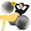 М'яч для фітнесу (арахіс) 4FIZJO Air Ball Peanut 45 x 90 см Anti-Burst Grey (P-5905973407175) - мініатюра 8