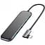Мультипортовий адаптер USB Хаб Baseus Multi-Functional Type-C Male 4 USB3.0 CAHUB-EZ0G Grey - мініатюра 1