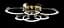 Люстра стельова LED Splendid Ray LT98120/3+3, 160W, золота, сучасний стиль з пультом - мініатюра 2