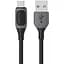 Кабель Usams SJ597 Micro 2A Bicolor Charging Data CableJelly Series 1 м Чорний - мініатюра 1