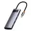 USB-Хаб Baseus USB-C Metal Gleam Series 5in1 Gray (CAHUB-CX0G) - мініатюра 1