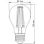 LED лампа Titanum Filament A60 7W E27 4100K (TLFA6007274) - мініатюра 3