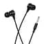 Проводные наушники Hoco M116 Benevolent universal earphones with microphone, 1.2m, 3.5mm, black - миниатюра 3