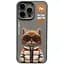 Чохол Nimmy 3D Matal Buttons Apple iPhone 15 Pro Cat Grey - мініатюра 1