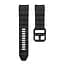 Ремешок для Samsung Galaxy Watch 6 40mm 6 44mm - черно-белый ширина крепления 20мм силикон Watchbands Ribbed (W11-8WB73768027) - миниатюра 3